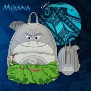 Loungefly Moana Exclusive Maui Shark Head Cosplay Mini Backpack